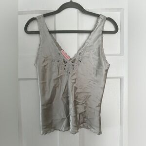 Set of 4 vintage silk tanks